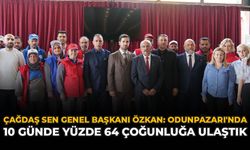 Çağdaş Sen Genel Başkanı Özkan: "Odunpazarı'nda 10 Günde Yüzde 64 Çoğunluğa Ulaştık"