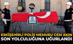 Eskişehirli Polis Memuru Cem Akın Son Yolculuğuna Uğurlandı