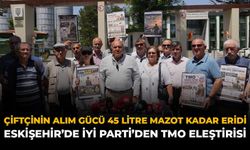 Çiftçinin Alım Gücü 45 Litre Mazot Kadar Eridi: Eskişehir'de İYİ Parti'den TMO Eleştirisi