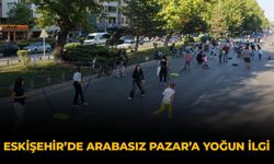 Eskişehir'de Arabasız Pazar'a Yoğun İlgi