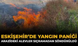 Eskişehir'de Yangın Paniği: Arazideki Alevler Sıçramadan Söndürüldü