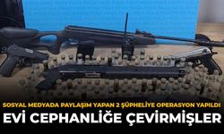 Sosyal Medyada Paylaşım Yapan 2 Şüpheliye Operasyon Yapıldı: Evi Cephaneliğe Çevirmişler