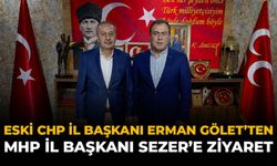 Eski CHP İl Başkanı Erman Gölet'ten MHP İl Başkanı Sezer'e Ziyaret