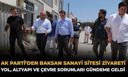 AK Parti’den BAKSAN Sanayi Sitesi Ziyareti: Yol, Altyapı Ve Çevre Sorunları Gündeme Geldi