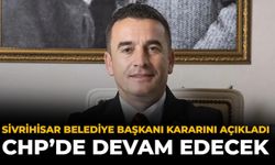 Sivrihisar Belediye Başkanı Kararını Açıkladı: CHP’de Devam Edecek