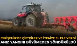 Eskişehir’de Çiftçiler ve İtfaiye El Ele Verdi: Anız Yangını Büyümeden Söndürüldü