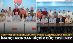 Kurt'tan Görevden Alınan CHP İlçe Başkanlarına Destek Ziyareti: "İnançlarından Hiçbir Güç Eksilmez"