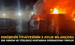 Eskişehir İtfaiyesi'nin 3 Aylık Bilançosu: 526 Yangın ve Yüzlerce Kurtarma Operasyonu Yapıldı