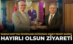 Başkan Kurt'tan Odunpazarı Kaymakamı Ahmet Hikmet Şahin'e Hayırlı Olsun Ziyareti