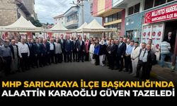 MHP Sarıcakaya İlçe Başkanlığı'nda Alaattin Karaoğlu Güven Tazeledi