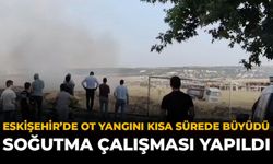 Eskişehir'de Ot Yangını Kısa Sürede Büyüdü: Soğutma Çalışması Yapıldı