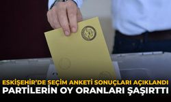 Eskişehir'de Seçim Anketi Sonucu Açıklandı: Partilerin Oy Oranları Şaşırttı!