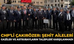CHP'li Çakırözer: Şehit Aileleri, Gaziler ve Astsubayların Talepleri Karşılanmadı