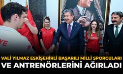 Vali Yılmaz Eskişehirli Başarılı Milli Sporcuları ve Antrenörlerini Ağırladı