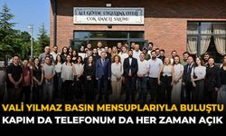 Vali Yılmaz Basın Mensuplarıyla Buluştu: "Kapım da Telefonum da Her Zaman Açık"