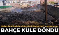 Eskişehir'de İşçinin Düşürdüğü Sigara Faciaya Neden Oldu: Bahçe Küle Döndü