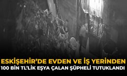 Eskişehir'de Evden ve İş Yerinden 100 Bin TL’lik Eşya Çalan Şüpheli Tutuklandı