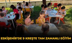 Eskişehir'de 9 Kreşte Tam Zamanlı Eğitim