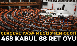 Çerçeve Yasa Meclis’ten Geçti: 468 kabul, 88 ret oyu