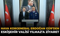 Hava Korgeneral Erdoğan Gür'den Eskişehir Valisi Yılmaz'a Ziyaret