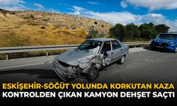 Eskişehir-Söğüt Yolunda Korkutan Kaza: Kontrolden Çıkan Kamyon Dehşet Saçtı