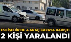 Eskişehir'de 4 Araç Kazaya Karıştı: 2 Kişi Yaralandı