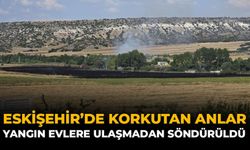 Eskişehir'de Korkutan Anlar: Yangın Evlere Ulaşmadan Söndürüldü