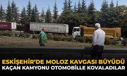 Eskişehir'de Moloz Kavgası Büyüdü: Kaçan Kamyonu Otomobille Kovaladılar