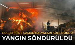 Eskişehir’de Saman Balyaları Küle Döndü: Yangın Söndürüldü