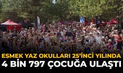 ESMEK Yaz Okulları 25'inci Yılında 4 Bin 797 Çocuğa Ulaştı