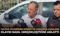 Yalova Valisinden Düşen F-16 Hakkında Açıklama: Olayın Nasıl Gerçekleştiğini Anlattı