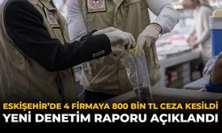 Eskişehir’de 4 Firmaya 800 Bin TL Ceza Kesildi: Yeni Denetim Raporu Açıklandı