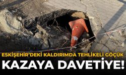 Eskişehir’deki Kaldırımda Tehlikeli Göçük: Kazaya Davetiye!