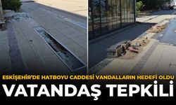 Eskişehir'de Hatboyu Caddesi Vandalların Hedefi Oldu: Vatandaş Tepkili