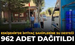 Eskişehir'de İhtiyaç Sahiplerine Su Desteği: 962 Adet  Dağıtıldı