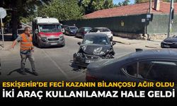 Eskişehir'de Feci Kazanın Bilançosu Ağır Oldu: İki Araç Kullanılamaz Hale Geldi