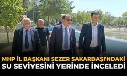 MHP İl Başkanı Sezer, Sakarbaşı'ndaki Su Seviyesini Yerinde İnceledi