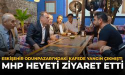 Eskişehir Odunpazarı'ndaki Kafede Yangın Çıkmıştı: MHP Heyeti Ziyaret Etti