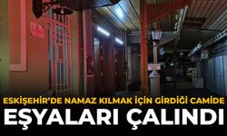 Eskişehir’de Namaz Kılmak İçin Girdiği Camide Eşyaları Çalındı
