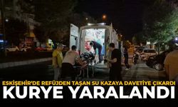 Eskişehir'de Refüjden Taşan Su Kazaya Davetiye Çıkardı: Kurye Yaralandı