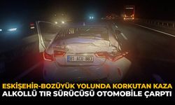 Eskişehir-Bozüyük Yolunda Korkutan Kaza: Alkollü Tır Sürücüsü Otomobile Çarptı