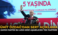 Ümit Özdağ'dan Sert Açıklama: “Zafer Partisi Bu Ağır Krizi Aşabilecek Tek Partidir”