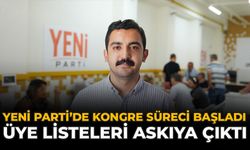 YENİ Parti’de Kongre Süreci Başladı: Üye Listeleri Askıya Çıktı