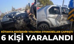 Kütahya-Eskişehir Yolunda Otomobiller Çarpıştı: 6 Kişi Yaralandı