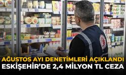Ağustos Ayı Denetimleri Açıklandı: Eskişehir’de 2,4 Milyon TL Ceza