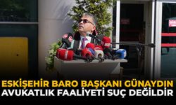 Eskişehir Baro Başkanı Günaydın: “Avukatlık Faaliyeti Suç Değildir”