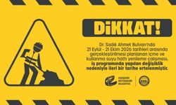 ESKİ’nin Dr. Sadık Ahmet Bulvarı’ndaki Su Hattı Çalışması Ertelendi
