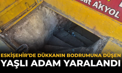 Eskişehir’de Dükkanın Bodrumuna Düşen Yaşlı Adam Yaralandı