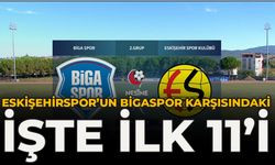 Eskişehirspor’un Bigaspor karşısındaki işte ilk 11’i