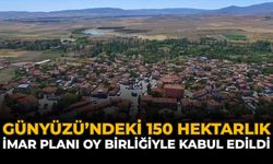 Günyüzü’ndeki 150 Hektarlık İmar Planı Oy Birliğiyle Kabul Edildi